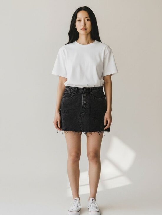 Free People Dresses & Skirts - NEW We The Free Free People Black Distressed Mini Skirt Size 26